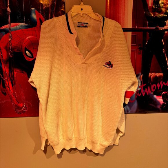 Vintage 1970s Sweater / Sweatshirt GM Oldsmobile USA Made (XL) Grandma Sweater - Picture 1 of 13